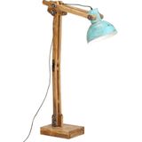 vidaXL Vloerlamp 25 W E27 33x25x130-150 cm verweerd blauw