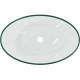 vidaXL Wasbak 54,5x35x15,5 cm gehard glas transparant