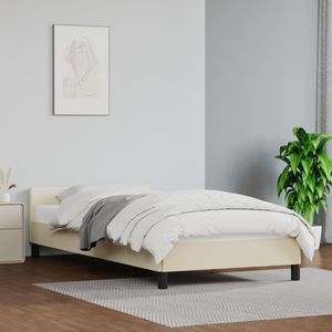 vidaXL-Bedframe-met-hoofdbord-kunstleer-crèmekleurig-80x200-cm