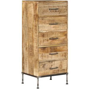 vidaXL Ladekast 45x35x106 cm massief mangohout