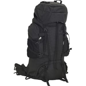 vidaXL Wandelrugzak 60 L oxford stof zwart