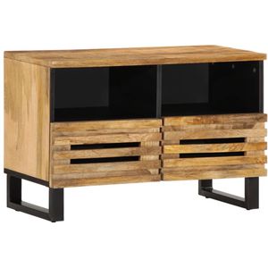 vidaXL Tv-meubel 70x34x46 cm massief ruw mangohout