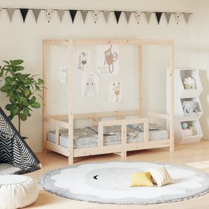 vidaXL - Kinderbedframex140 - cm - massief - grenenhout
