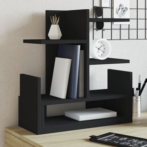 vidaXL Bureau organiser 49x20x52,5 cm bewerkt hout zwart