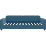 vidaXL Slaapbank 100x200 cm fluweel blauw