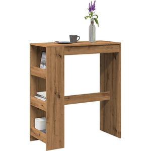 vidaXL Bartafel met rekken 90x40x103,5 cm hout artisanaal eikenkleurig