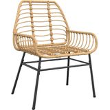 vidaXL Tuinstoel bruin poly rattan 2 st