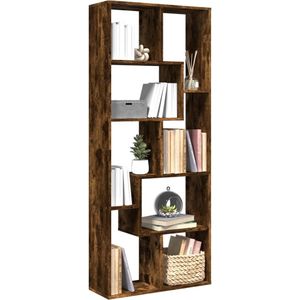 vidaXL Kamerscherm / boekenkast 67x25x161,5 cm hout gerookt eiken