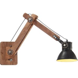 vidaXL Wandlamp industrieel rond E27 zwart