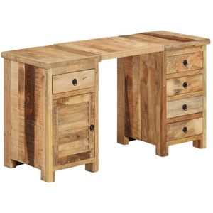 vidaXL Bureau 140x50x77 cm massief mangohout