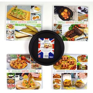 Combopack 5 : 4 Airfryer kookboeken + gratis bakplaat