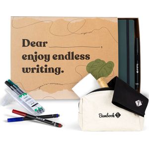 Bambook Giftbox | Uitwisbaar notitieboek en accessoires in luxe cadeauverpakking | Origineel en duurzaam cadeau