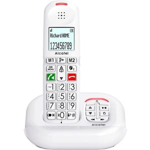 Vaste Telefoon Voor Senioren Alcatel Xl 685 Solo Met Antwoordapparaat – Wit