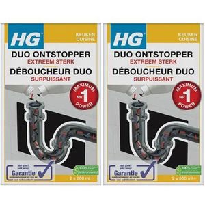 HG Duo Ontstopper 2 Stuks + Gratis KwastenDiscounter Handschoenen