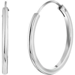 Zilveren oorringen 20mm voor dames