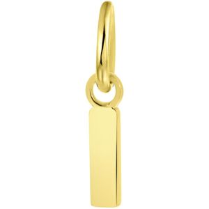 Zilveren hanger gold letter Mix&Match