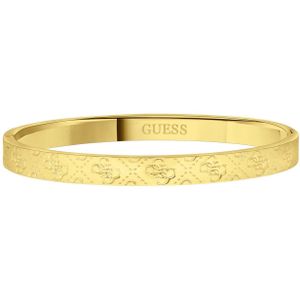 Guess stalen goldplated bangle armband 4G logo