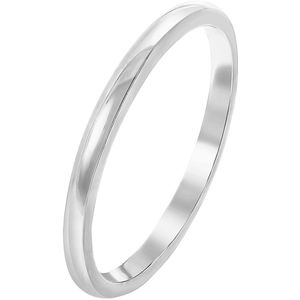 Zilveren ring rhodiumplated