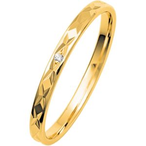 14K geelgouden dames trouwring Balance dia H232