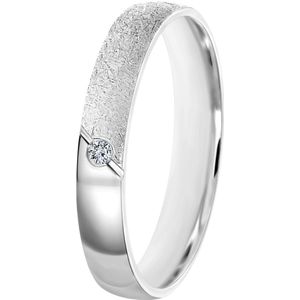 14K witgouden dames trouwring 3mm Ella TW 305