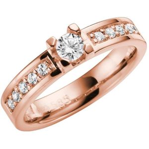 9K rose aanzoekring diamant Bouganville H102R