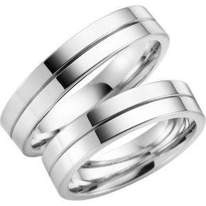 14K witgouden trouwring  Orchid Heren H41W