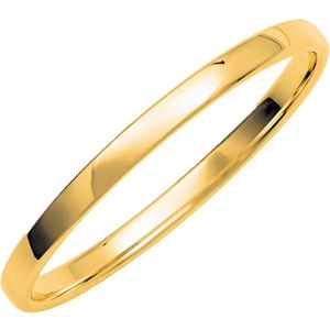 14K geelgouden dames trouwring Gentle H237