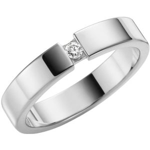 9Karaat witte trouwring diamant Muscari Dames H99W