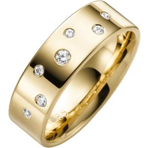 9 Karaat trouwring diamant Bluebell spots H78