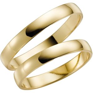 14 Karaat geelgouden heren trouwring Senna H10