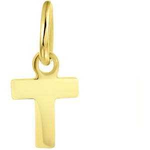 Zilveren hanger gold letter Mix&Match