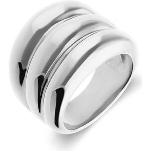 Stalen ring met ribbels