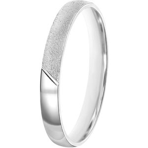 9K witte dames trouwring 3mm Ella TW 305