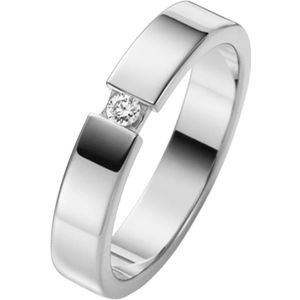 14K witgouden trouwring diamant Muscari Dames H99W