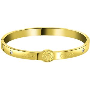 Guess stalen goldplated bangle 4G logo