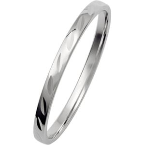 14K witgouden dames trouwring Wonder H231