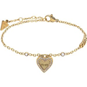 Guess stalen goldplated armband LOVE ME TENDER
