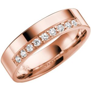 14K rose gouden trouwring dia Bluebell Line H77R