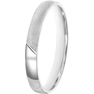 14K witgouden dames trouwring 3mm Ella TW 305