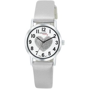 Little Miss Lovely Kinder Horloge Grijze PU leer