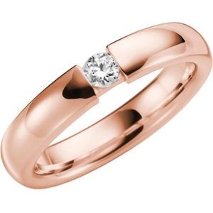 14K rose gouden trouwrng dia Morgenster Dames H79R