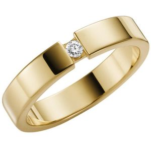 14K geelgouden trouwring diamant Muscari Dames H99