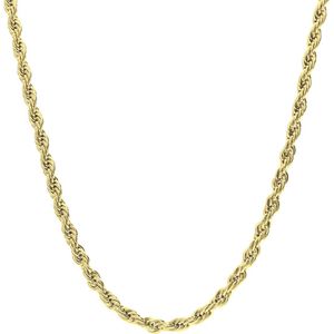 Stalen goldplated ketting koord 4mm