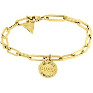 Guess stalen goldplated closed forever armband