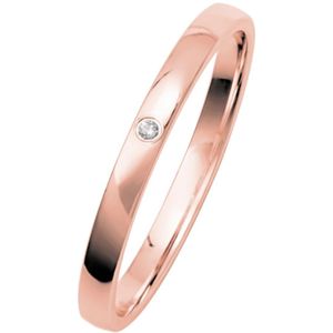 14K rosegouden dames trouwring dia Gentle H236R