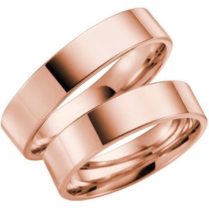 14K rose gouden dames trouwring Bluebell H81R