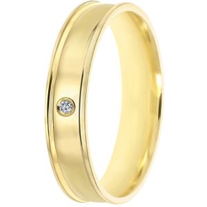 14K geelgouden dames trouwring 4mm Nisa TW 453