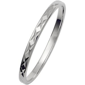 14K witgouden dames trouwring Balance H235