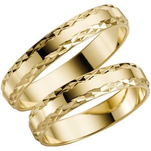 14 Karaat geelgouden Dames trouwring Nigella H07