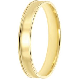 9K gele dames trouwring 4mm Nisa TW 453